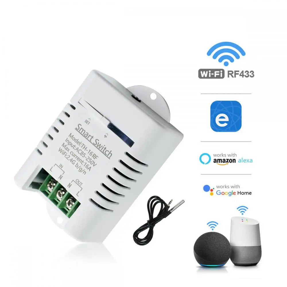 Sonoff TH16 16A: Temperature and Humidity Monitoring WiFi Switch