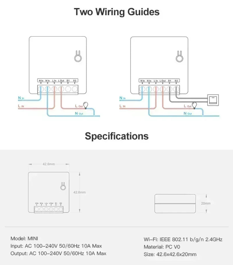 Snoff Mini R2 Sonoff Mini R2 - Smart Wi-Fi Switch Online – Sonoff SmartHome