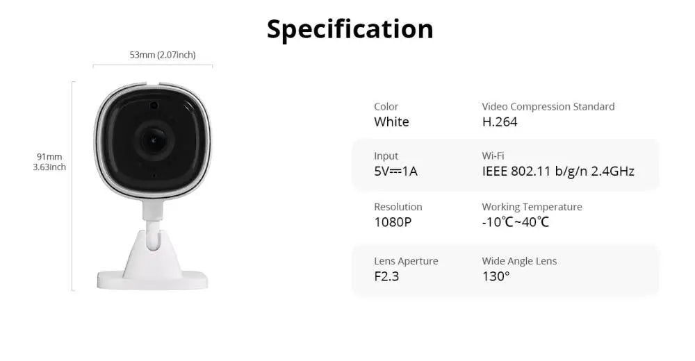 CAM Slim Smart Home Security Camera