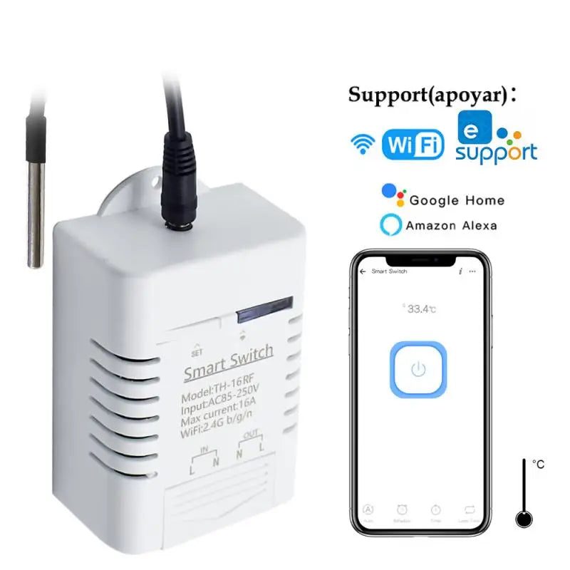 Sonoff TH16 16A: Temperature and Humidity Monitoring WiFi Switch